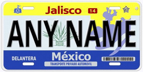 Tequila Jalisco Mexico Personalized Novelty Car Auto License Plate Any Name in Saudi Arabia