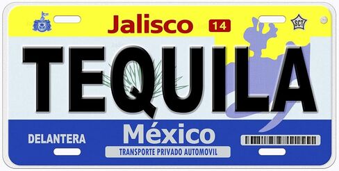 Tequila Jalisco Mexico Personalized Novelty Car Auto License Plate Any Name in Saudi Arabia