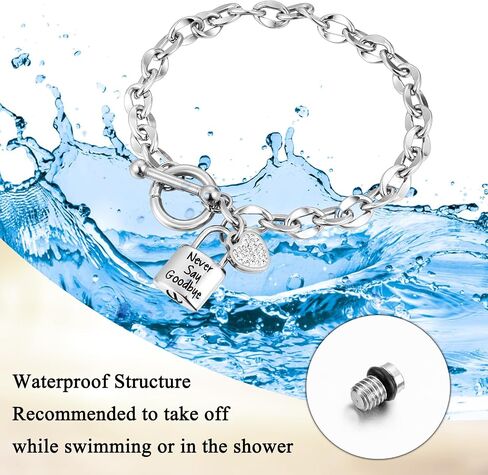 Urn Bracelet for Ashes Stainless Steel Locket Bracelet for ashes OT Buckle Cremation Jewelry for Ashes Memorial Gift in Saudi Arabia