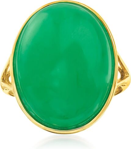 Ross-Simons Jade Ring in 14kt Yellow Gold in Saudi Arabia