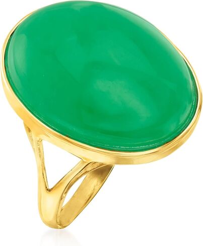 Ross-Simons Jade Ring in 14kt Yellow Gold in Saudi Arabia