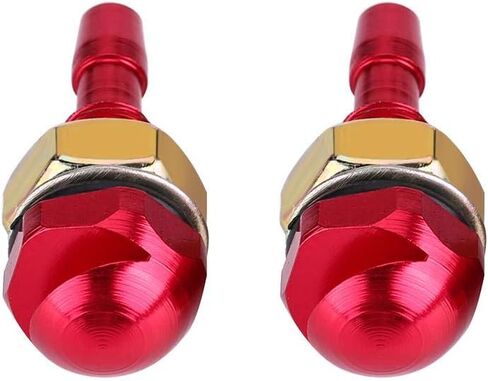 Windshield Sprayer Nozzles, 2pcs Universal Aluminum Alloy Car Auto Front Windshield Wiper Spray Jet Nozzle Replacement Kit(Red) in Saudi Arabia