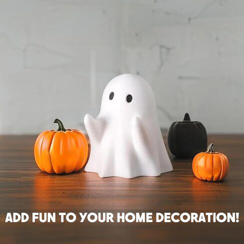 Halloween Ghost Figurine - Spooky Resin Pen Holder Statue, Cute Decor for Halloween Decorations Indoor, Funny Porch and Indoor Spooky Home Decor Gifts in Saudi Arabia
