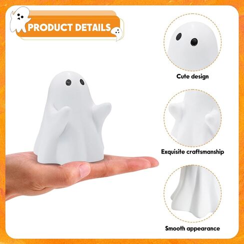 Halloween Ghost Figurine - Spooky Resin Pen Holder Statue, Cute Decor for Halloween Decorations Indoor, Funny Porch and Indoor Spooky Home Decor Gifts in Saudi Arabia