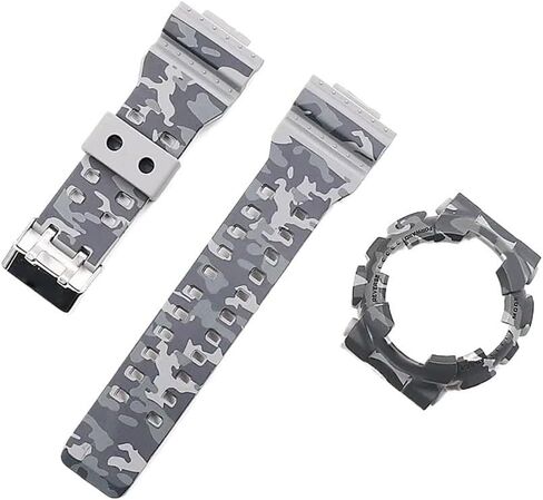 Watch accessories Fit for Casio G-SHOCK camouflage resin Fit for GA-110 100 120 GD-100 strap watch case Men's and women's sports strap in Saudi Arabia
