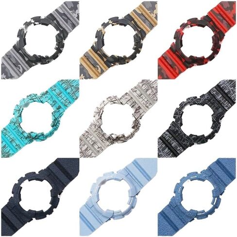 Watch accessories Fit for Casio G-SHOCK camouflage resin Fit for GA-110 100 120 GD-100 strap watch case Men's and women's sports strap in Saudi Arabia