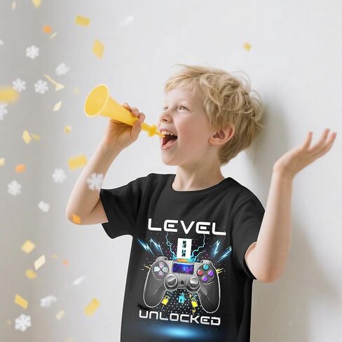 تي شيرت برسومات مبتكرة للأولاد والبنات - تي شيرت خفيف الوزن بياقة دائرية وأكمام قصيرة، قميص صيفي للمراهقات للأعمار من 6 إلى 16 عامًا in Kuwait