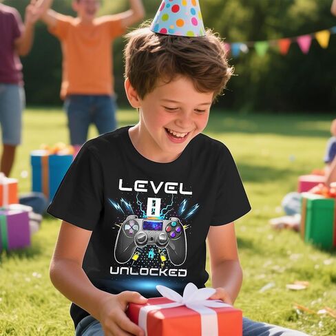 تي شيرت برسومات مبتكرة للأولاد والبنات - تي شيرت خفيف الوزن بياقة دائرية وأكمام قصيرة، قميص صيفي للمراهقات للأعمار من 6 إلى 16 عامًا in Kuwait