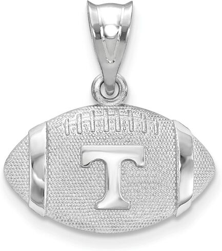 Sterling Silver University Of Tennessee Football Pendant in Kuwait