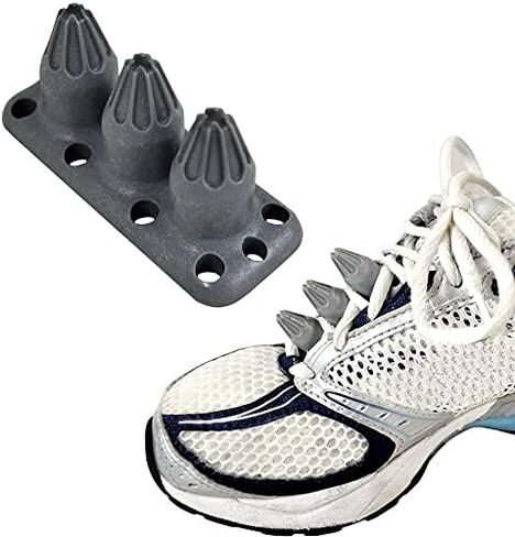 Ninja Kickz Non Lethal Self Defense Tool Shoe Weapon Kuba Kicks Style self defense tool available for your tactical shoes (Color: translucent 1 Pair) in Saudi Arabia