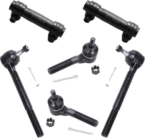 Detroit Axle - 4WD Front Tie Rods Kit for Chevrolet Blazer S10 GMC Jimmy Sonoma Olds Bravada Isuzu Hombre 4 Inner Outer Tie Rod End Links 2 Tie Rod Adjusting Sleeves Replacement in Saudi Arabia