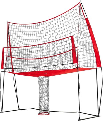 VEVOR Freestanding Volleyball Training Net for Indoor or Outdoor Use, Adjustable Height Portable Net System with Carrying Bag, Professional Volleyball Practice Trainer for Hitting or Serving Drills in Saudi Arabia