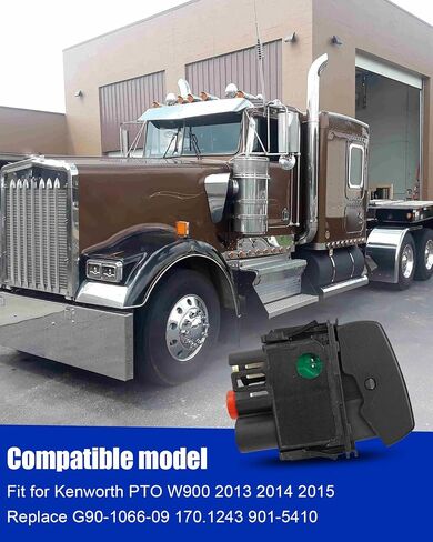 Heavy Duty Power Take Off Switch Compatible with Kenworth PTO W900 2013 2014 2015, Air Electric Valve Control Switch Replace G90-1066-09 170.1243 901-5410 in Saudi Arabia