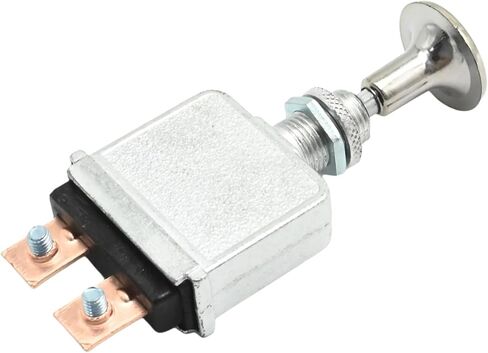 2 PCS 75 A Push Pull Switch, Zinc Alloy Material Heavy Duty 6-28 Volts DC SPST On-Off Push/Pull Switch for Cars, Motorcycles, Trucks, Buses, ATV, RV, Boats in Saudi Arabia