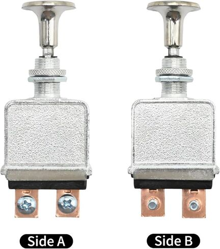 2 PCS 75 A Push Pull Switch, Zinc Alloy Material Heavy Duty 6-28 Volts DC SPST On-Off Push/Pull Switch for Cars, Motorcycles, Trucks, Buses, ATV, RV, Boats in Saudi Arabia