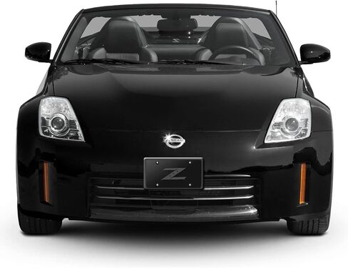 for Nissan 350Z Z 3D Dark Gray Logo on Black Stainless Steel License Plate in Saudi Arabia