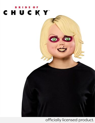 Rubies Adult Bride of Chucky Tiffany Formed Plastic Costume Half-Mask, One Size for Themed Parties and Halloween in Saudi Arabia