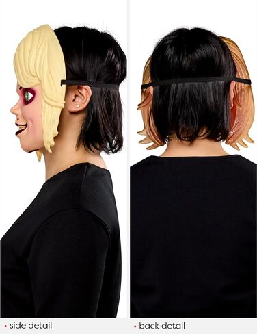 Rubies Adult Bride of Chucky Tiffany Formed Plastic Costume Half-Mask, One Size for Themed Parties and Halloween in Saudi Arabia