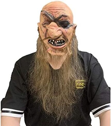 Halloween Scary Old Man Mask Full Head Latex Grandpa Masks for Adults Halloween Masquerade Costume Props in Saudi Arabia