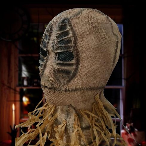 Halloween Scary Mask, Creepy Scary Burlap Sack Masks Cosplay Party Headgear for Adult Men Women （Type B） in Saudi Arabia