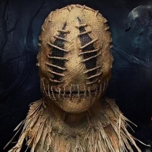 Halloween Scary Mask, Creepy Scary Burlap Sack Masks Cosplay Party Headgear for Adult Men Women （Type B） in Saudi Arabia