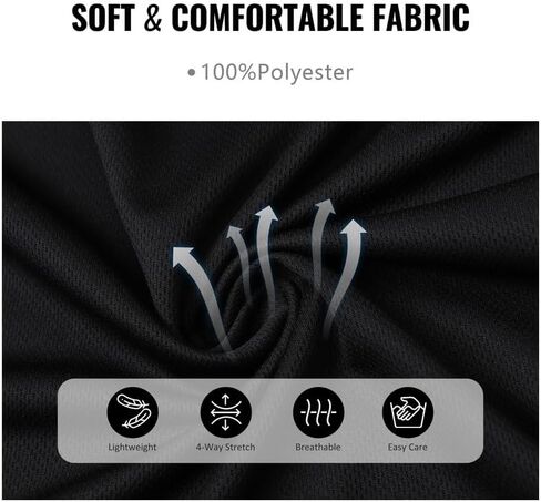 Workout Shirts for Men Quick Dry Running Gym Athletic Short Sleeve Tshirt Crew Neck Moisture Wicking Classic Tee Tops in Saudi Arabia