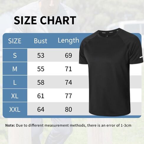 Workout Shirts for Men Quick Dry Running Gym Athletic Short Sleeve Tshirt Crew Neck Moisture Wicking Classic Tee Tops in Saudi Arabia