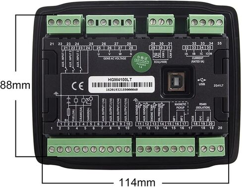 HGM4100LT AMF Diesel Generator Controller Module Remote Signal Auto Start Stop Monitor Control Panel USB RS485 Interface DC8-35v in Saudi Arabia