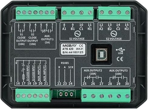 ATS420 ATS420R ATS مولد تحكم مزدوج الطاقة ناقل آلي مفتاح التحكم نموذج ملحقات مولد الديزل (ATS420) in Saudi Arabia