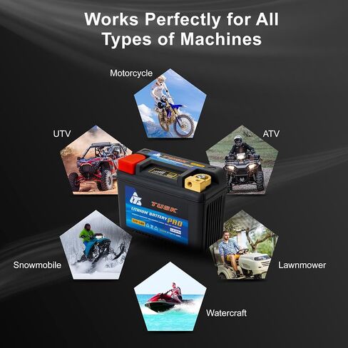 Tusk Lithium Pro Battery TLFP-14BR Compatible with Yamaha Tenere 700 2021-2023/690 Enduro 2008-2024 in Saudi Arabia