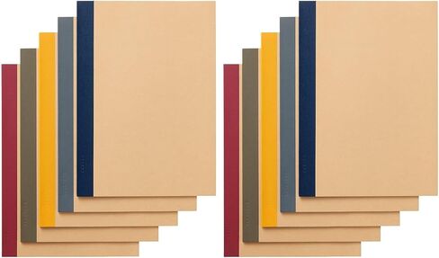 MUJI Set of 5 Notebooks 30 Sheets, Color Ruled B5 76316145 Multicolor in Saudi Arabia