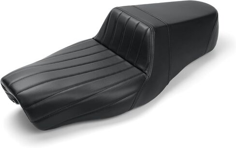 وسادة وسادة مقعد الركاب للسائق للدراجات النارية LKV متوافقة مع Harley Davidson Sportster Iron XL883 XL1200 48 72 2004-Up، مقعدين لأعلى لـ 3.3-4.5 جالون (مقعدين - خطوط أفقية) in Saudi Arabia