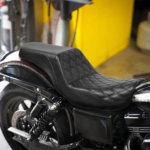 TCMT Rider Driver & Passenger Seat Fit For Harley Dyna Street Bob Wide Glide 2006-2017 Fat Bob 2008-2017 Switchback 2012-2016 in Saudi Arabia