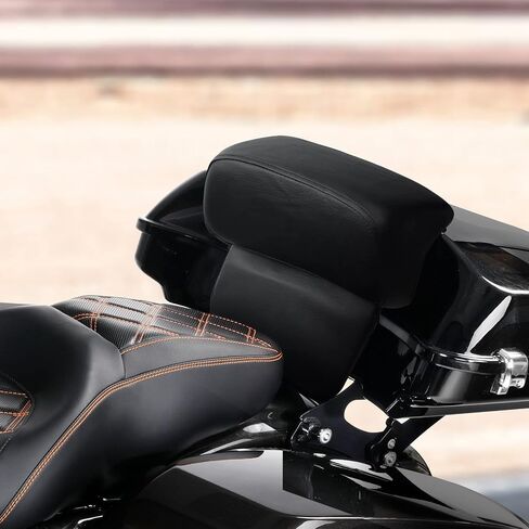 وسادة مسند الظهر لحقيبة السيارة المفرومة مناسبة لدراجة Harley Touring 2014-2023 Tri Glide Road King Street Glide Road Glide Electra Glide Pack in Saudi Arabia
