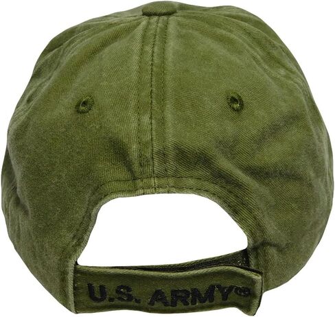 United States US Army Veteran Olive Green Cotton Adjustable Embroidered Cap Hat - Licensed in Saudi Arabia