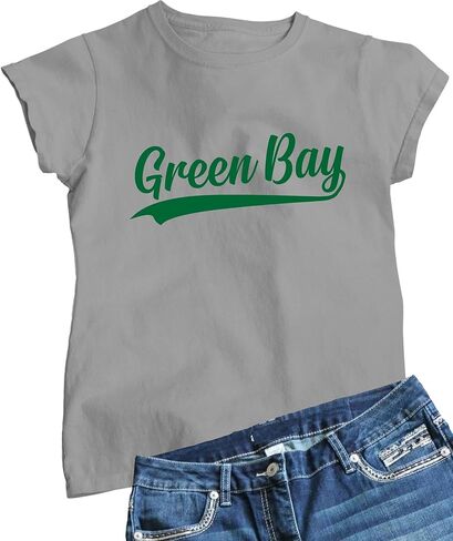 تي شيرت Go All Out City of Green Bay Wisconsin Pride Fashion Script للرجال والنساء للشباب in Saudi Arabia