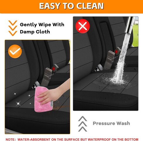 غطاء مقعد الشاحنة متوافق مع 1989-1994 Toyota Pickup 60/40 مع مسند للذراع، إسفنجة محبوكة شديدة التحمل (أسود وفحمي) in Kuwait