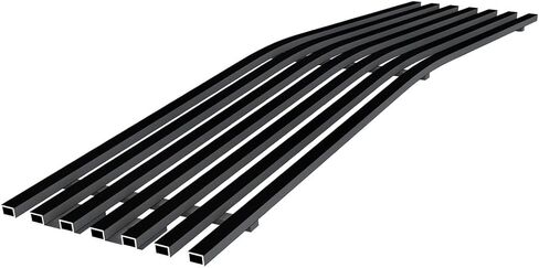 APS Compatible with Chevy Silverado 2500HD 3500HD 2015 2016 2017 2018 2019 Lower Bumper Stainless Steel Black 8x6 Horizontal Billet Front Grill Grille Insert S18-J91366C in Saudi Arabia