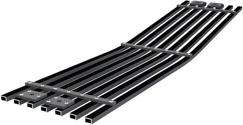 APS Compatible with Chevy Silverado 2500HD 3500HD 2015 2016 2017 2018 2019 Lower Bumper Stainless Steel Black 8x6 Horizontal Billet Front Grill Grille Insert S18-J91366C in Saudi Arabia