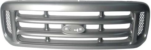 FITRITE AUTO PARTS New Grille For 1999-2004 Ford F-Series Super Duty, Made Of Plastic, Cross Bar Insert, Painted Argent FO1200362 YC3Z8200AAA in Saudi Arabia