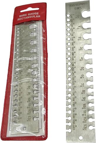 Stainless Steel Wire Gauge Measures Standard and Metric (Linear Scale) in Kuwait