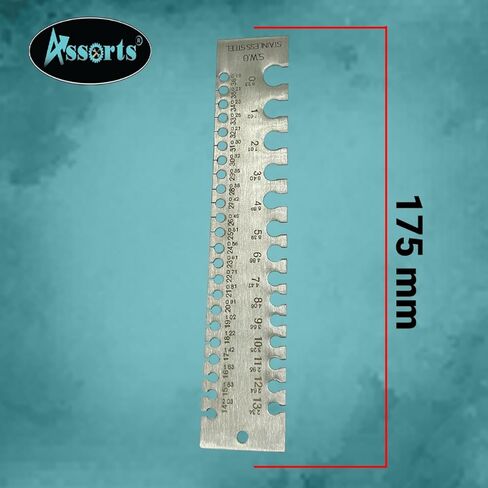 Stainless Steel Wire Gauge Measures Standard and Metric (Linear Scale) in Kuwait