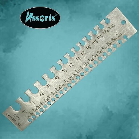 Stainless Steel Wire Gauge Measures Standard and Metric (Linear Scale) in Kuwait