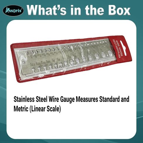 Stainless Steel Wire Gauge Measures Standard and Metric (Linear Scale) in Kuwait