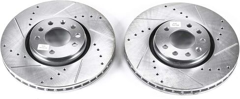زوج دوار مشقوق ومثقوب من Power Stop EBR687XPR لـ Saab 9-3 2003-2011، Saab 9-3X 2010-2011 [نموذج محدد] in Saudi Arabia