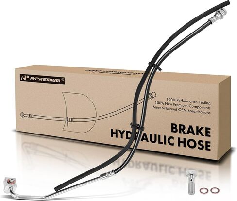 A-Premium Front Passenger Brake Hydraulic Hose Compatible with Select Ford Models - F-450 F450 Super Duty, F-550 F550 Super Duty, 1999-2004 - Replace# 3C3Z2078EA in Saudi Arabia