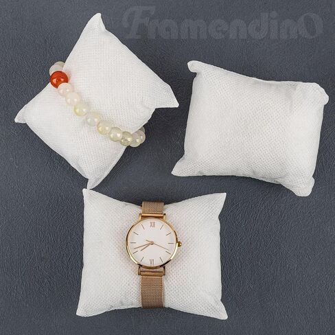 Framendino, 20 Pack Non Woven Bracelet Watch Pillow Display for Jewelry Black in Saudi Arabia