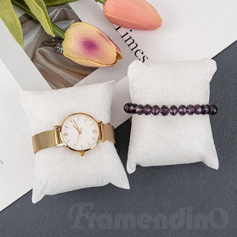 Framendino, 20 Pack Non Woven Bracelet Watch Pillow Display for Jewelry Black in Saudi Arabia