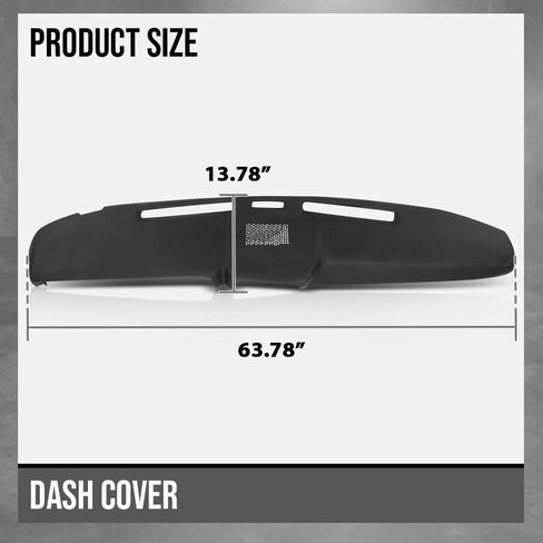 G-PLUS Dash Cover Dashboard Panel Compatible with Ford F100 F150 F250 F350 Bronco 1980 1981 1982 1983 1984 1985 1986 Black in Saudi Arabia