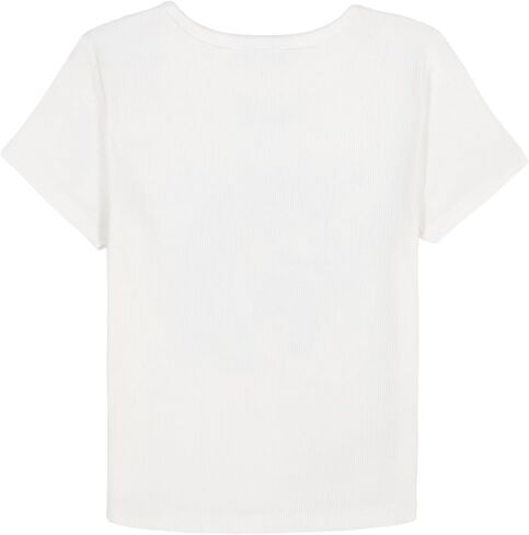 Lucky Brand Girls' Short Sleeve Babydoll T-Shirt, Soft & Comfortable in Saudi Arabia
